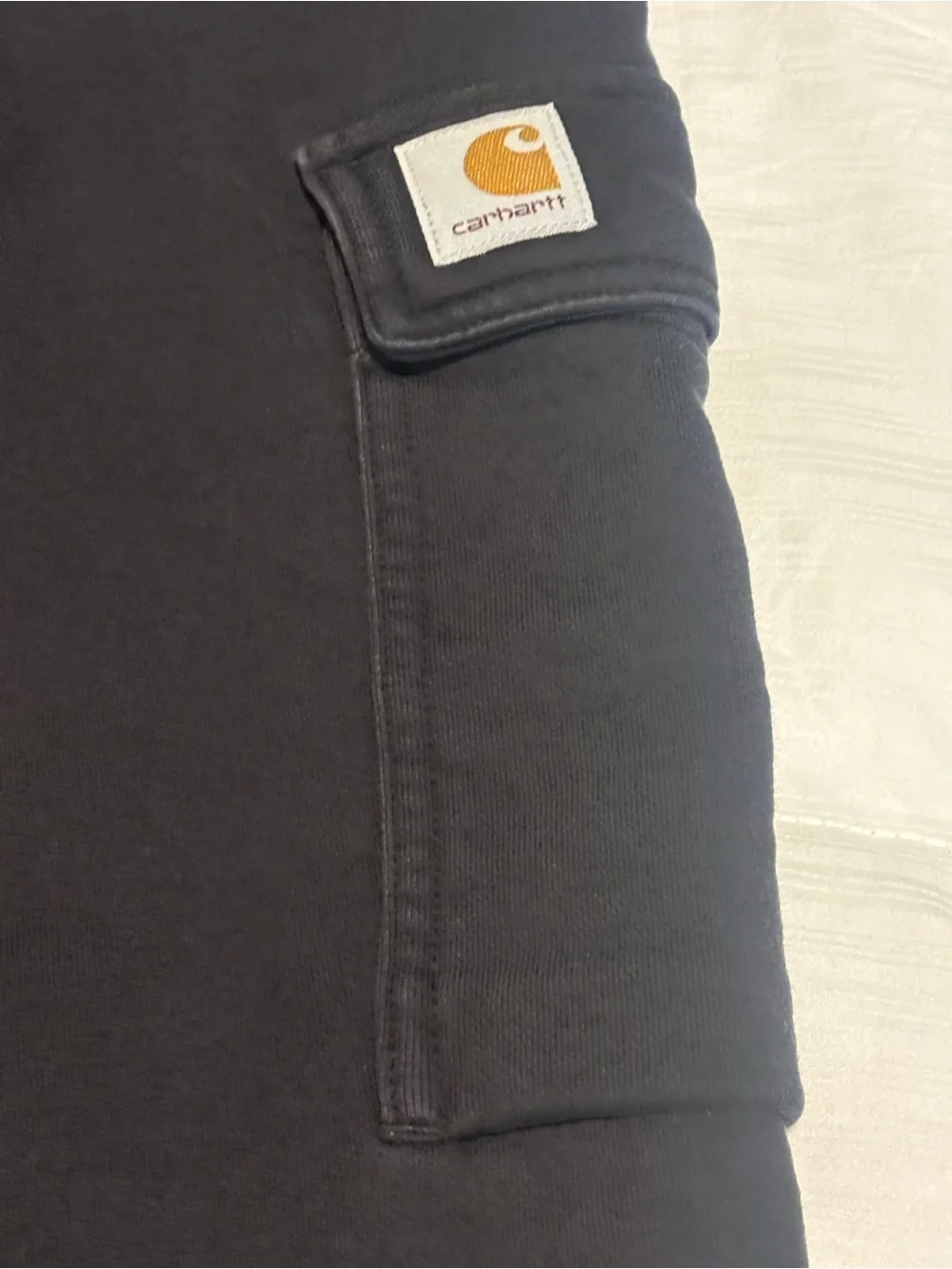 Carhartt Work in Progress Black Cargo Sweatpants Size Medium (Fits like Large)